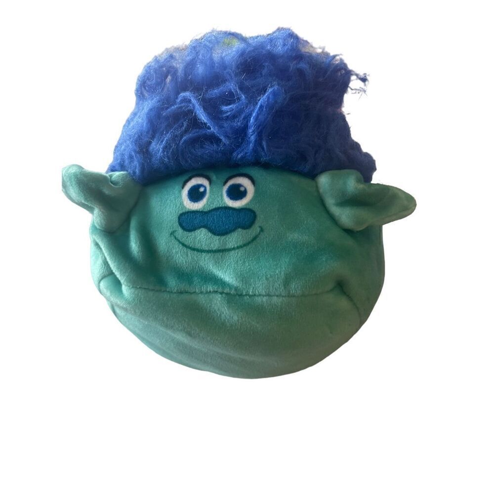 Dreamworks Trolls Cubd Collectibles Soft Blue Stuffed Toy Cube Plush 4 Inches